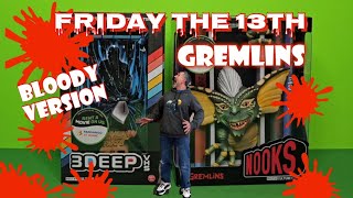 Friday the 13th 3DEEP VHS and Gremlins NOOKS by Culturefly Bloody Version unboxing culturefly [upl. by Lilla]