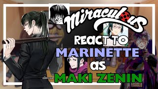 Mlb react to Marinette as Maki Zenin  Gacha Club  Mlb x Jjk  11 🇧🇷🇺🇲 [upl. by Erastatus]