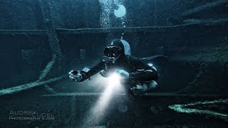 Sidemount Decompression Dive on Um El Faround Wreck Malta [upl. by Kery]