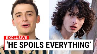 Finn Wolfhard Gets ROASTED By The Cast Heres Why [upl. by Ater]