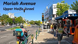 A walking tour around Moriah Avenue the main commercial street of Upper Haifa Israel [upl. by Alyak]