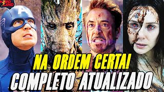 A ORDEM CRONOLOGICA CORRETA PARA ASSISTIR OS FILMES E SERIES DA MARVEL ATUALIZADO ATÉ O FIM FASE 4 [upl. by Adey]