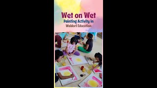 Wet on Wet painting in Waldorf Education [upl. by Esiuqram]