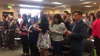 US Citizenship Oath taking 2017 [upl. by Ahsam]