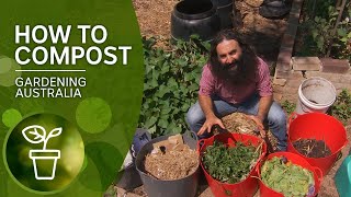 How to make great compost  DIY Garden Projects  Gardening Australia [upl. by Winifield]