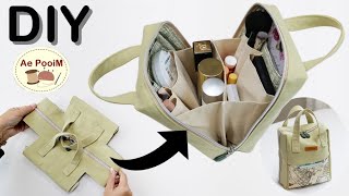 DIY Zipper Organizer Bag For Women Stuff and Cosmetics Keeping  TRAVEL BAG [upl. by Ttirrem282]