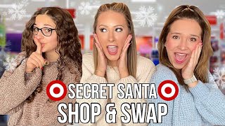 SECRET SANTA SHOP amp SWAP CHALLENGE AT TARGET 😱🎁 CAITLIN’S BACK 😱🎁 [upl. by Aciras]