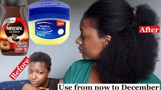 Use from now till December 😲 This is how I mix Vaseline with coffee for extraordinary hair growth [upl. by Katusha]