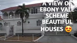 A view of Ebony Vale scheme beautiful houses in Spanish town St Catherine 😍 [upl. by Matti]