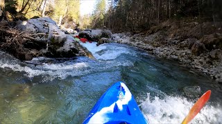 Paddeln in der Griesenschlucht der Loisach [upl. by Ecnarrot]