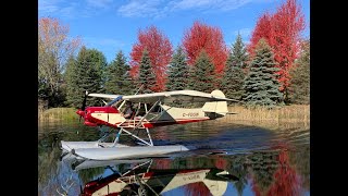 Float Plane Landing on Grass [upl. by Jammin]