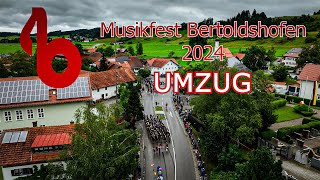 Festumzug  Musikfest Bertoldshofen 2024 [upl. by Gruver]