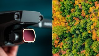 AWESOME FALL COLORS with the Mavic 2 PRO PolarPro Cinema Series ND Filters  Review  DLOGM LUT [upl. by Eleon]