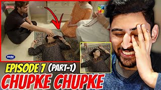 🇮🇳 INDIAN REACTION ON CHUPKE CHUPKE  EPISODE 7  PART 1  AYEZA KHAN amp OSMAN KHALID BUTT [upl. by Raynor429]