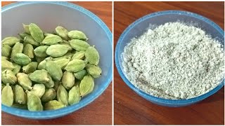 How to Make Green Cardamom Powder at home in easy way ilachi powder recipe [upl. by Llesirg785]