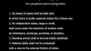 Bentham and Kant on Peace [upl. by Mohammad]