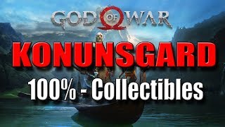 GOD OF WAR  KONUNSGARD  100 Collectibles [upl. by Nepets]