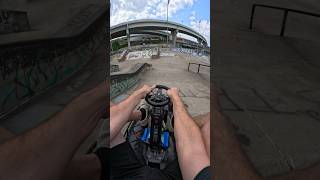 Drifting Go Kart at Skatepark [upl. by Zendah]