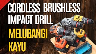 Test Cordless Brushless Impact Drill yang sedang rajin penetrasi pasar [upl. by Anitsyrhk]