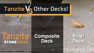 7 Tough Tests to Compare Tanzite StoneDecks to Other Deck Materials [upl. by Lach]