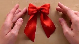 Schleife binden zum Geschenke verpacken 🎀 DIY Geschenkschleife zum Geschenk dekorieren basteln [upl. by Munn]