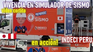 VEA LA EXPERIENCIA DE SENTIR UN TERREMOTO DENTRO DE UN SIMULADOR DE SISMOSsismos [upl. by Goddard]