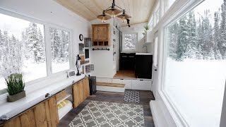 Open Concept Modern Tiny House with Elevator Bed anawhite [upl. by Scharaga141]