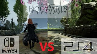 Hogwarts Legacy NSwitch Docked VS PS4 slim Comparison [upl. by Dacey]