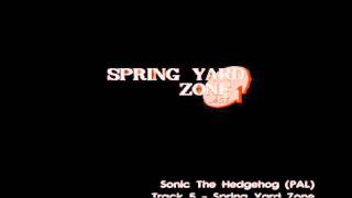 Sonic The Hedgehog PAL OST Track 5  Spring Yard Zone [upl. by Xylia920]