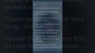 Dr Dre  Nuthin but a quotGquot Thang Lyrics [upl. by Jacobs]