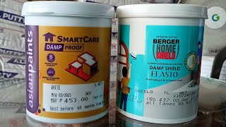 Asian paints  Damp Proof  Berger paints  Damp Shield Elasto  Dampstop  New Shop hardware Store [upl. by Erasaec359]