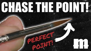 How to Get a Perfect Point on Your Brush EVERY TIME [upl. by Leakim]