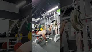 255x3x4 10lb pr benchpress powerlifting gym [upl. by Niknar]