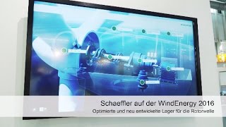 Schaeffler auf der WindEnergy Hamburg 2016 Pendelrollenlager Schaeffler [upl. by Ernaldus]