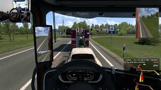 Kaunas to Riga  Euro Truck Simulator 2  Logitech g29 [upl. by Olia]