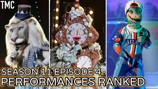 Season 11 Ep 4 Performances ranked The masked singer US [upl. by Paola]