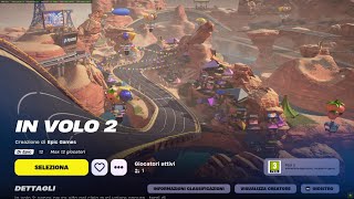 Rocket Racing  Speedrun  In volo 2  Fortnite [upl. by Lemhaj234]