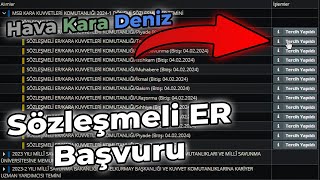 SÖZLEŞMELİ ER NASIL BAŞVURU YAPILIR [upl. by Fidel488]