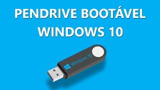 Como criar um pendrive bootável com Windows 10 [upl. by Merilee85]