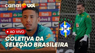 🔴 SELEÇÃO BRASILEIRA AO VIVO EDERSON E SAVINHO DÃO ENTREVISTA ANTES DE AMISTOSO CONTRA A COLÔMBIA [upl. by Ayotyal]