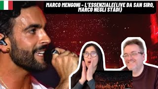 Marco Mengoni  L’Essenziale Live da San Siro Marco Negli Stadi  🇩🇰 REACTION [upl. by Herrick]