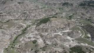 Flight over Makoshika State Park Montana [upl. by Gnaw218]