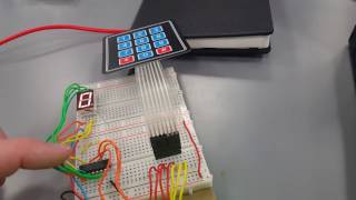 Matrix keypad with 7 segment display [upl. by Ayoras]