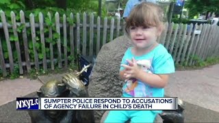 Sumpter police respond to accusations of agency failure in childs death [upl. by Niamor176]