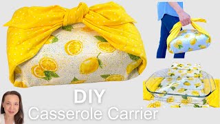 DIY Quilted Fabric Casserole Carrier  Easy Beginner Sew to Sell [upl. by Konstance]