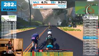 Zwift 20240102  Race FRR Tour Watopia Stage 1  Grand Depart iTT A on Coast Crusher in Watopia [upl. by Hildegarde]