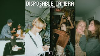 Disposable Camera Preset  Lightroom Mobile Preset Free DNG  disposable camera effect  free preset [upl. by Port]