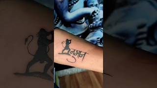 Hanuman Tattoo Design tattooshorts Harsh Tattoos Watch Officials [upl. by Ettelrats656]