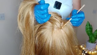 SCALP CHECK amp TREATMENT with some Hair Brushing ✨️ asmr scalptreatment asmrsleep [upl. by Akram]