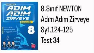 8SINIF NEWTON ADIM ADIM S124125 TEST 34 [upl. by Alesandrini]